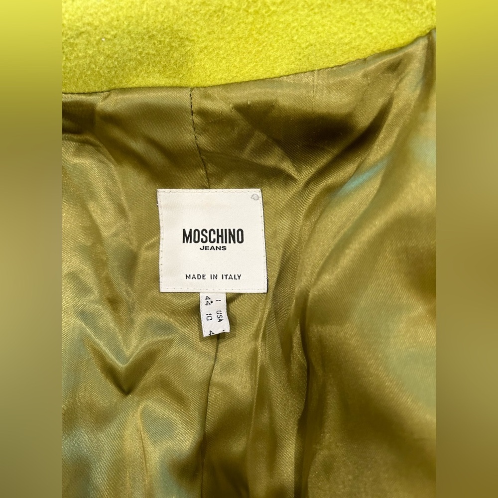 MOSCHINO JEANS - 2000’s Vintage Wool Trench Coat Size 10 - Picture 7 of 16
